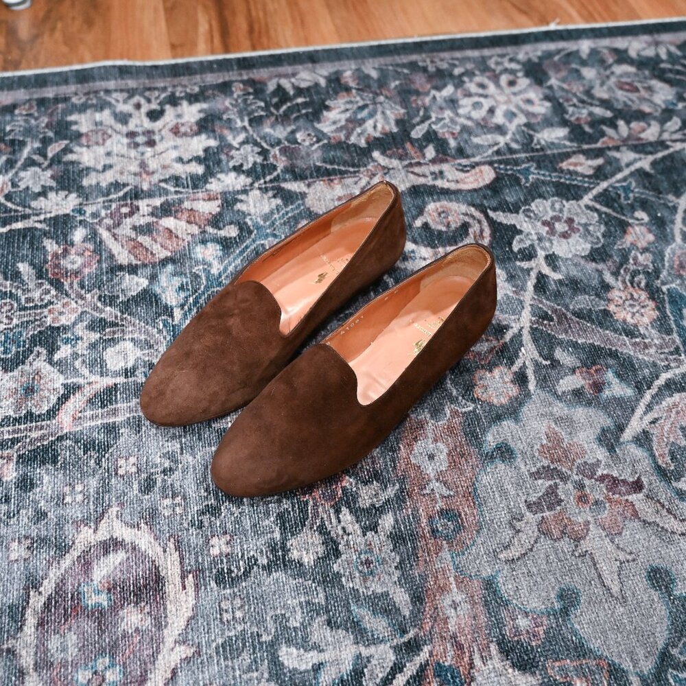 Ralph Lauren Size 6 Brown Suede Slip on Loafers - Picture 11 of 15